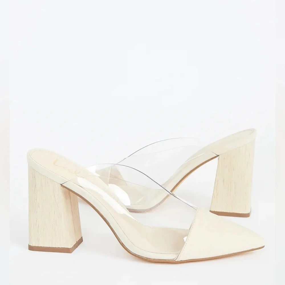 Shilo Light Natural Nude Suede Pointed-Toe Pumps - Picture 3 of 5